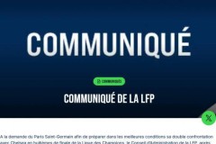 法甲官方宣布争冠大战延期 大巴黎欧冠优先致两队仅差1分悬念加剧